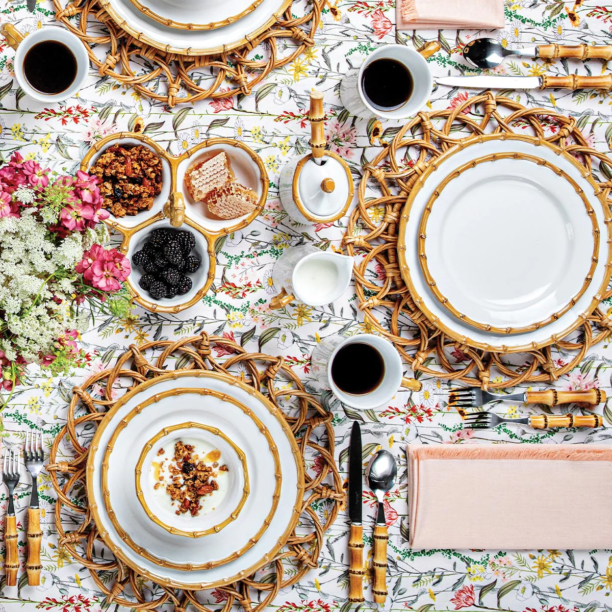 Bamboo 16pc Place Setting - Natural - Image 3