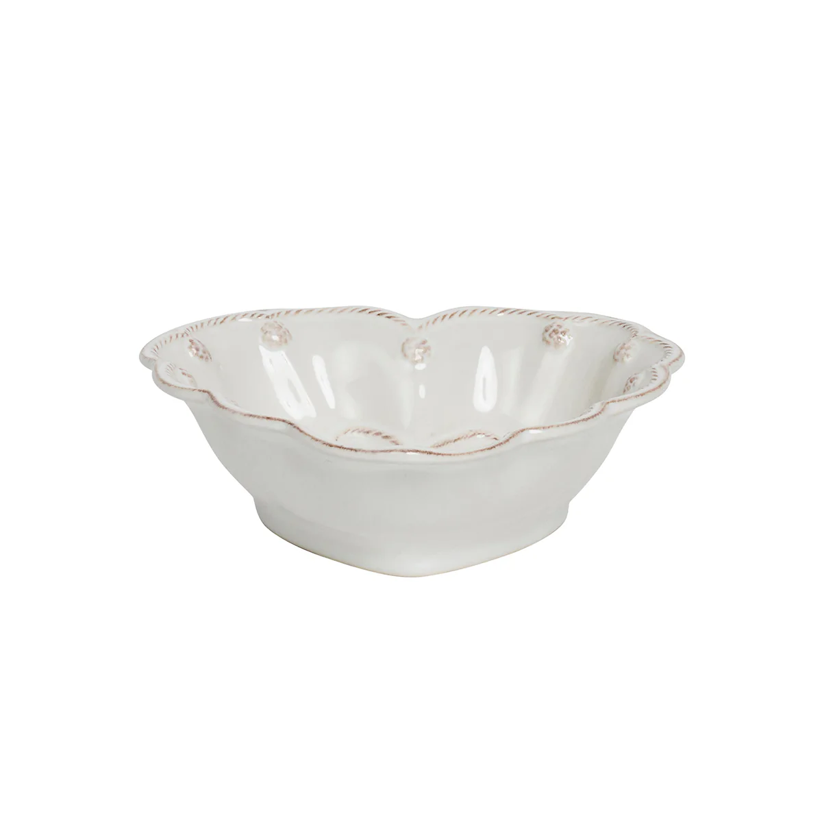 Berry & Thread 6.5" Heart Bowl - Whitewash - Image 3