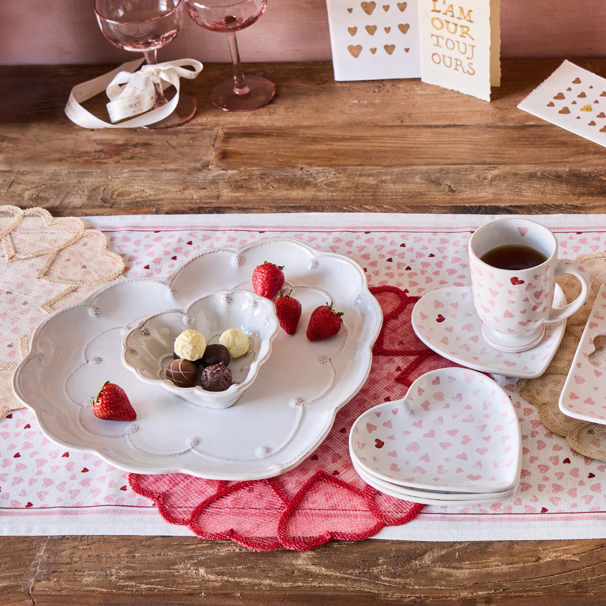 Berry & Thread 6.5" Heart Bowl - Whitewash - Image 6