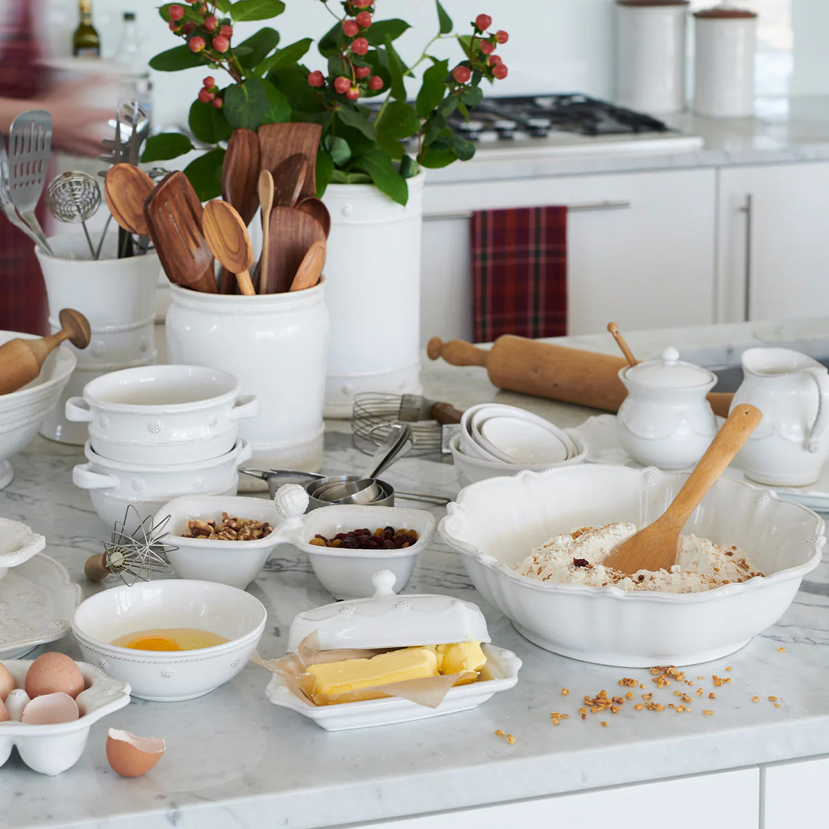 Berry & Thread Nesting Prep Bowl Set/4pc - Whitewash - Image 8