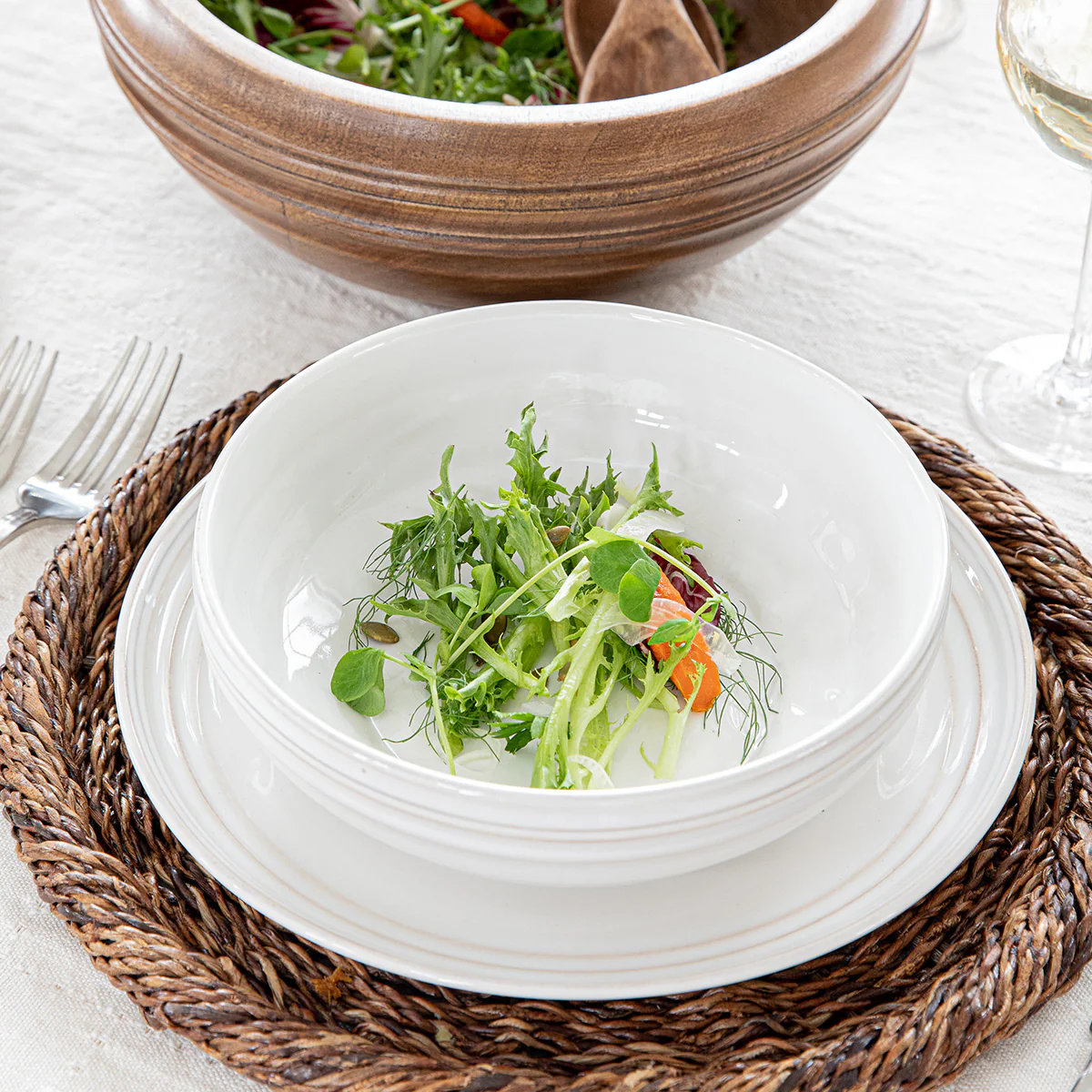 Bilbao 5pc Place Setting - Whitewash - Image 7