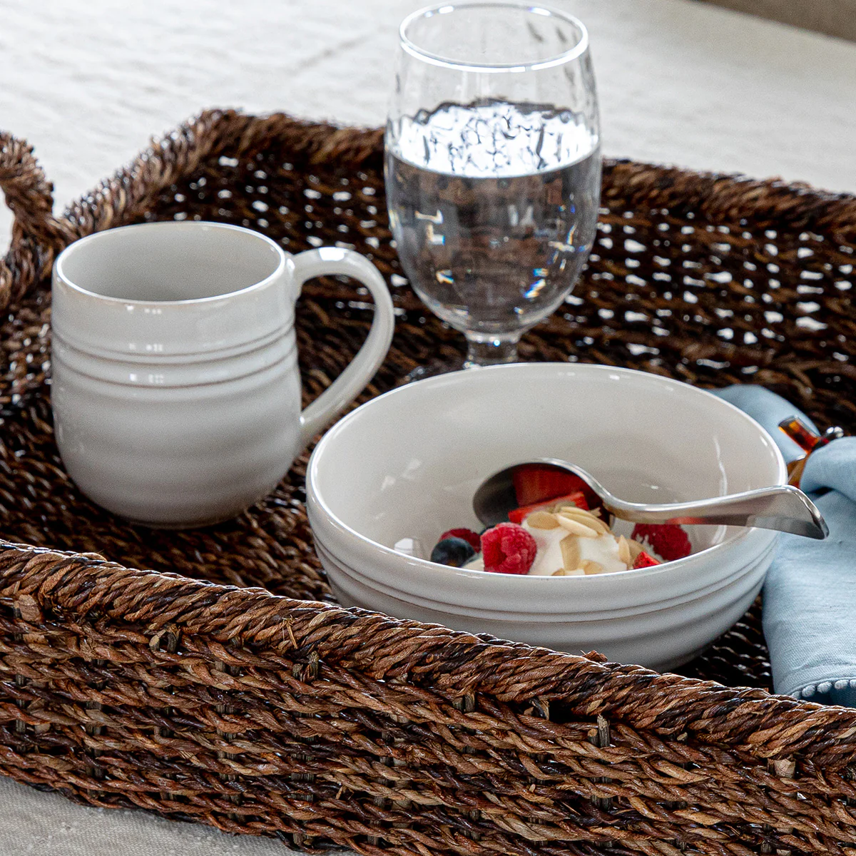 Bilbao 5pc Place Setting - Whitewash - Image 8