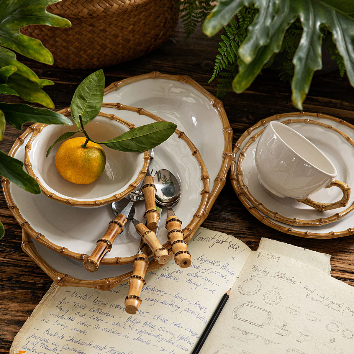 Bamboo Cereal/Ice Cream Bowl - Natural - Image 4