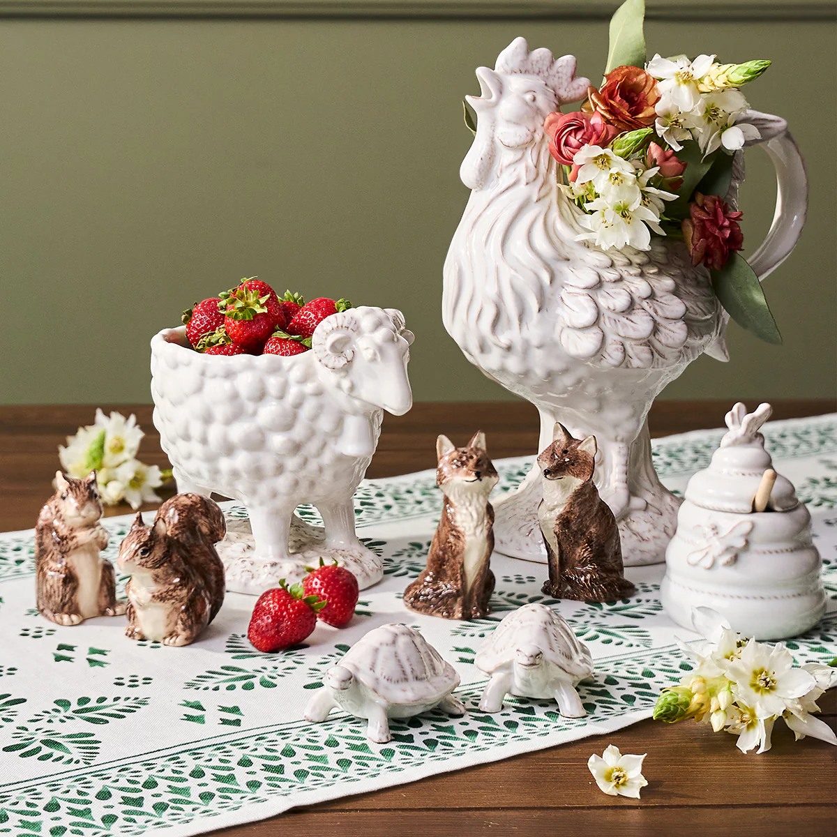 Clever Creatures Ceramic Rooster Pitcher - Image 7