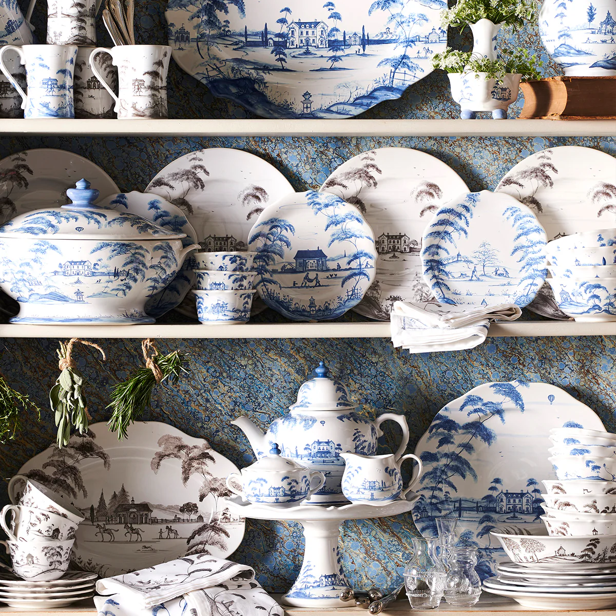 Country Estate Teapot - Delft Blue - Image 5