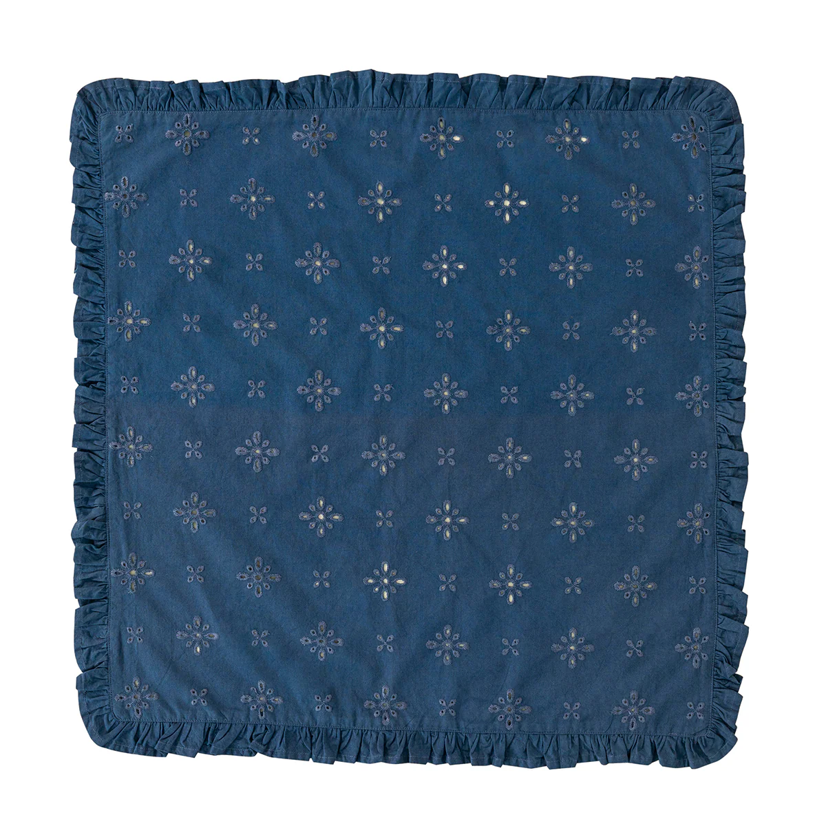 Eyelet Napkin Set/4 - Navy - Image 3