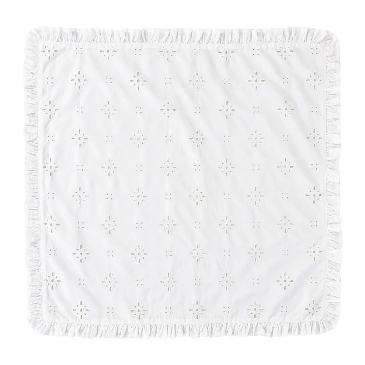 Eyelet Napkin Set/4 - White - Image 3
