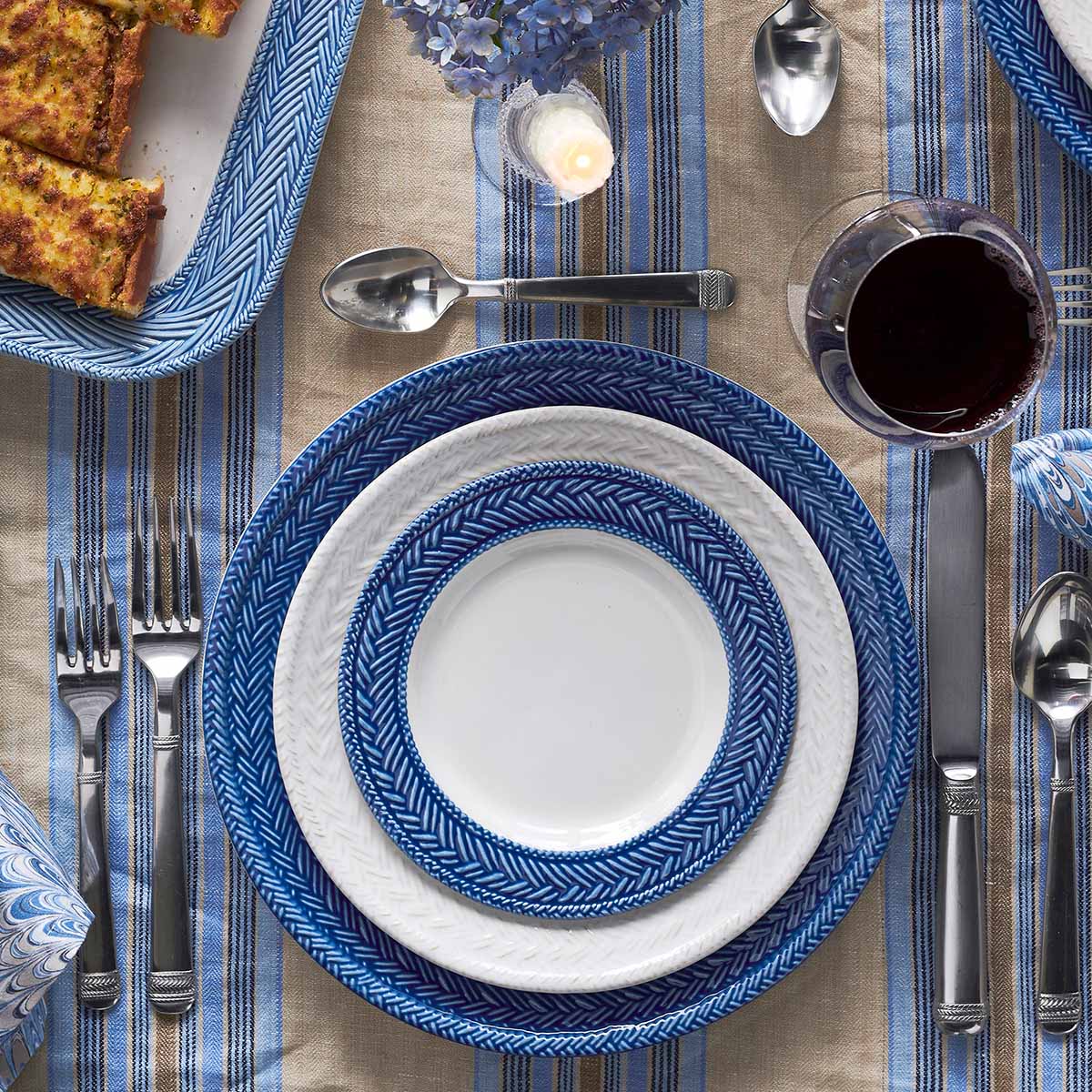 Le Panier Ceramic Pitcher - Delft Blue - Image 4