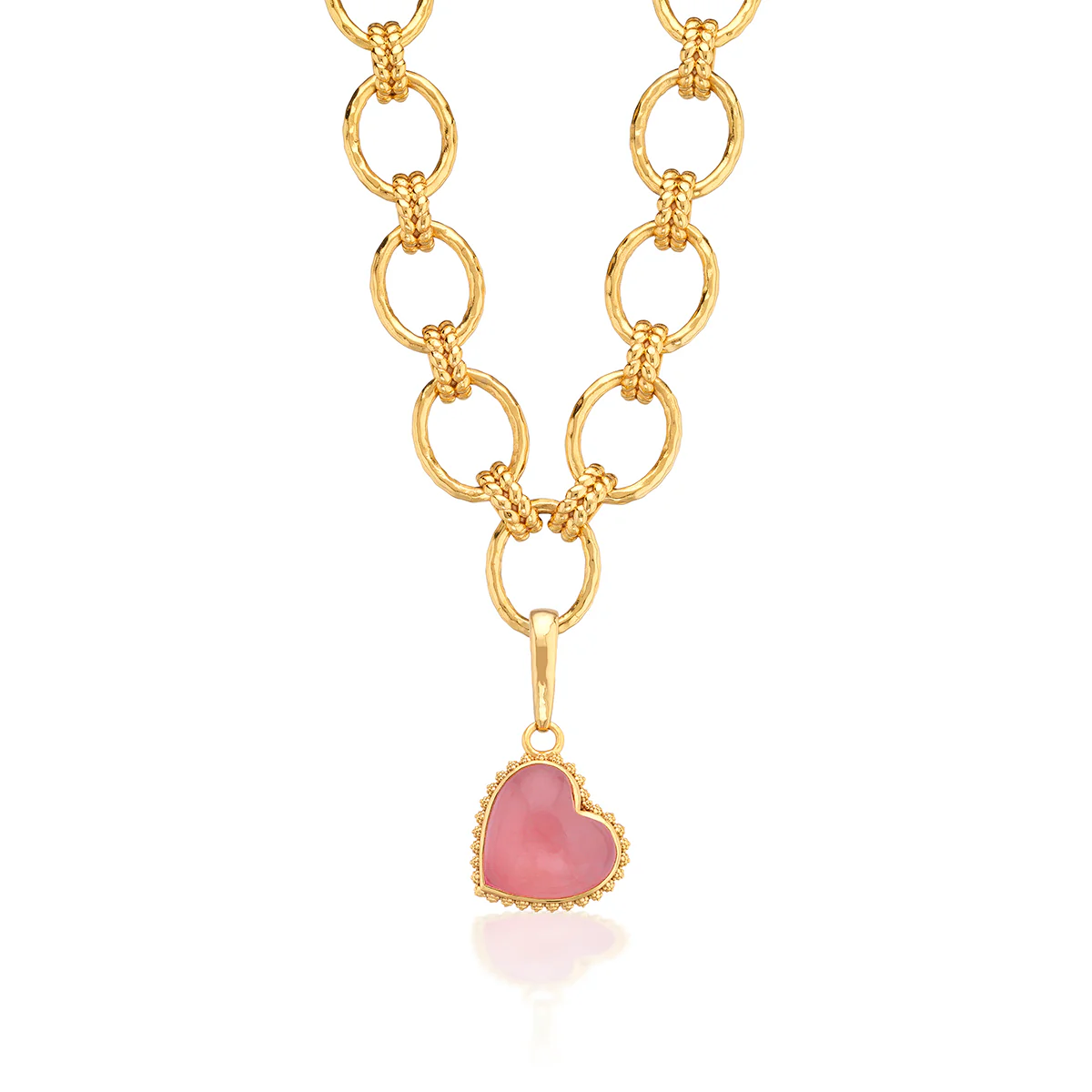 Love Gem Medium Charm/Pendant - Pink - Image 3