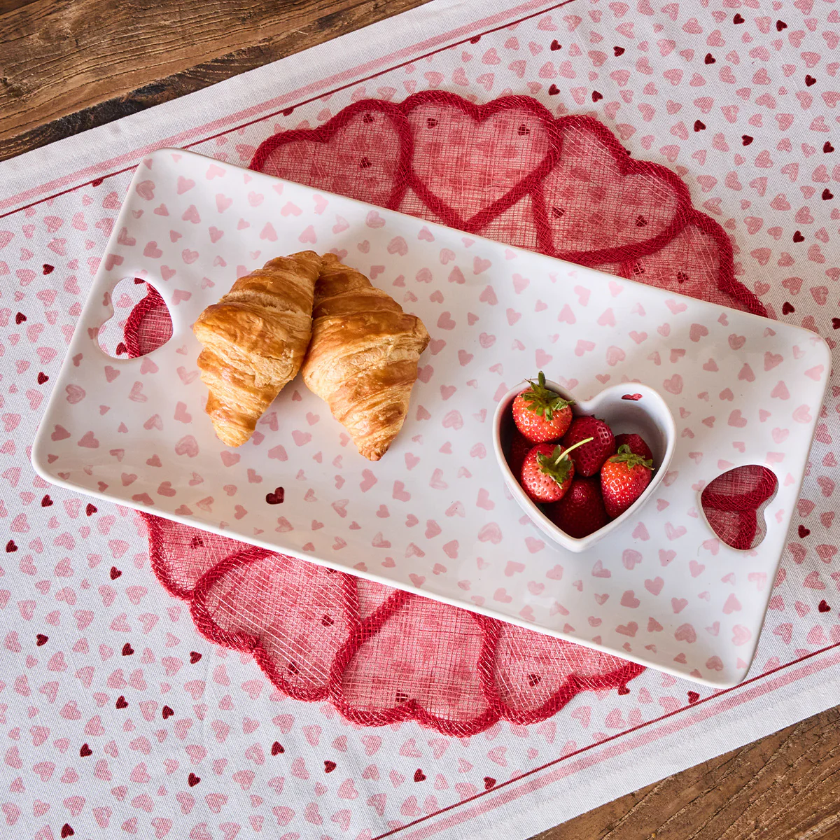 Love You More 16" Hostess Tray - Pink - Image 3