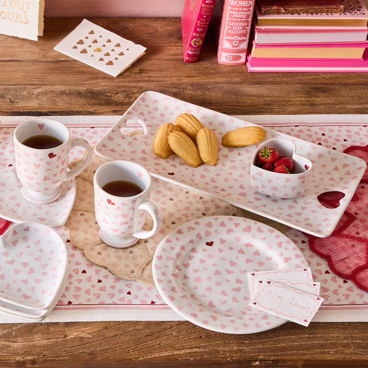 Love You More 16" Hostess Tray - Pink - Image 4