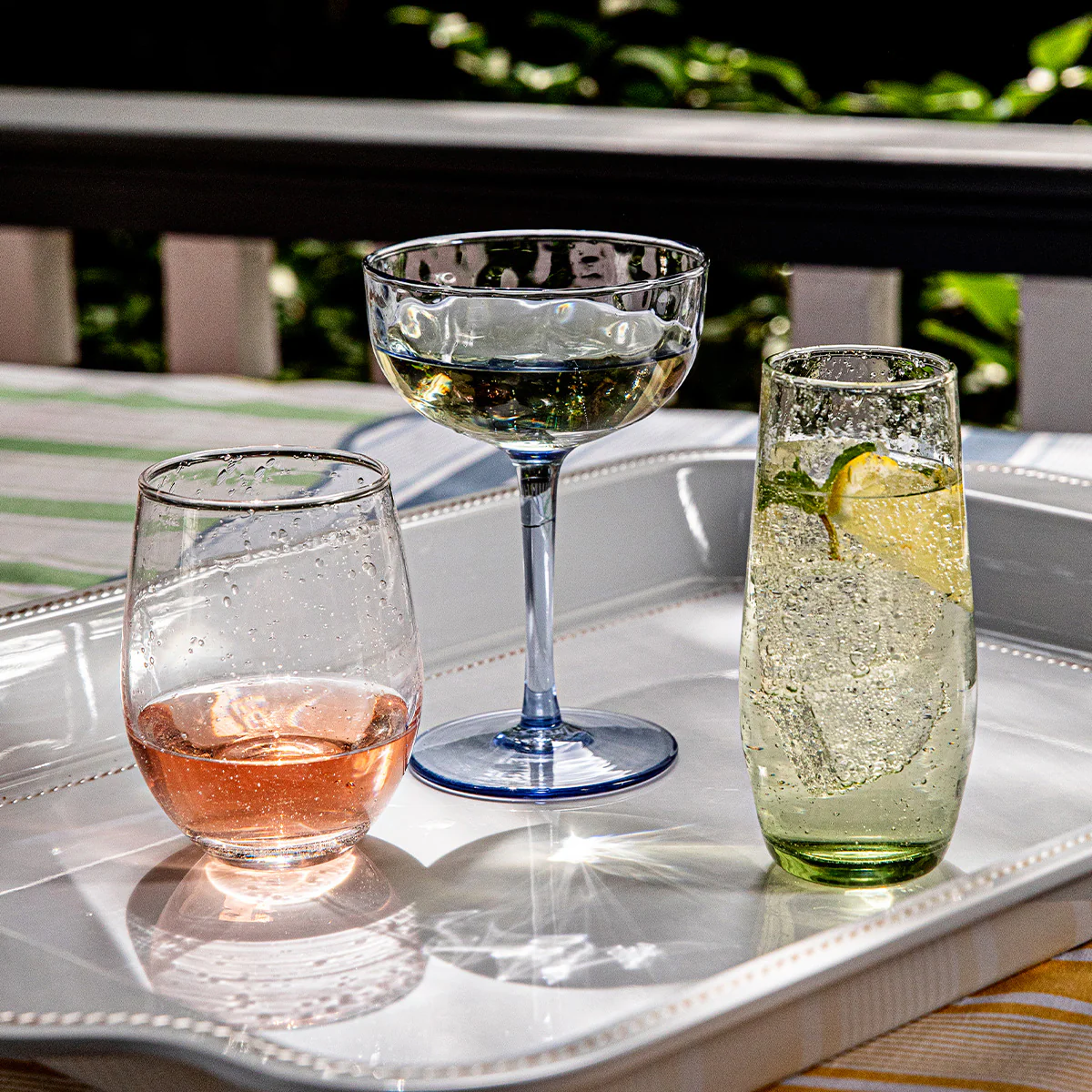 Provence Stemless Flute - Basil - Image 5