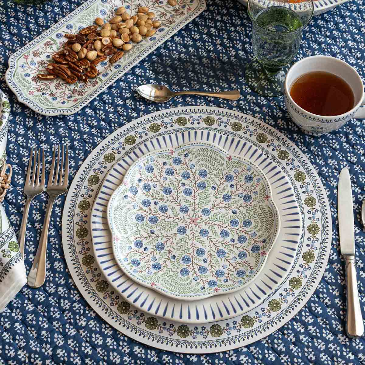 Sitio Stripe Dinner Plate - Delft Blue - Image 4