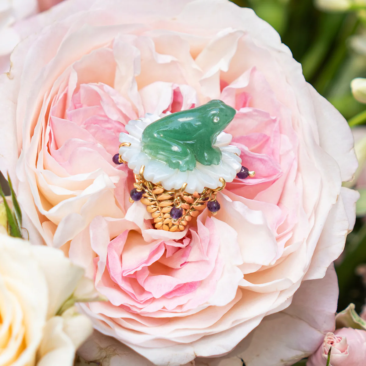 Villandry Frog Prince Ring - Multi - Image 6